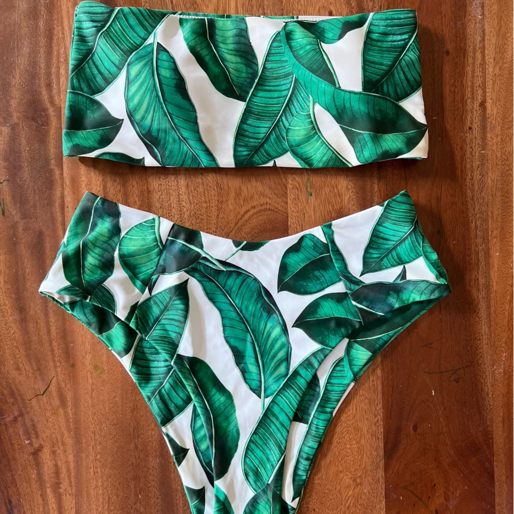 Never worn new two piece Bandeau bikini